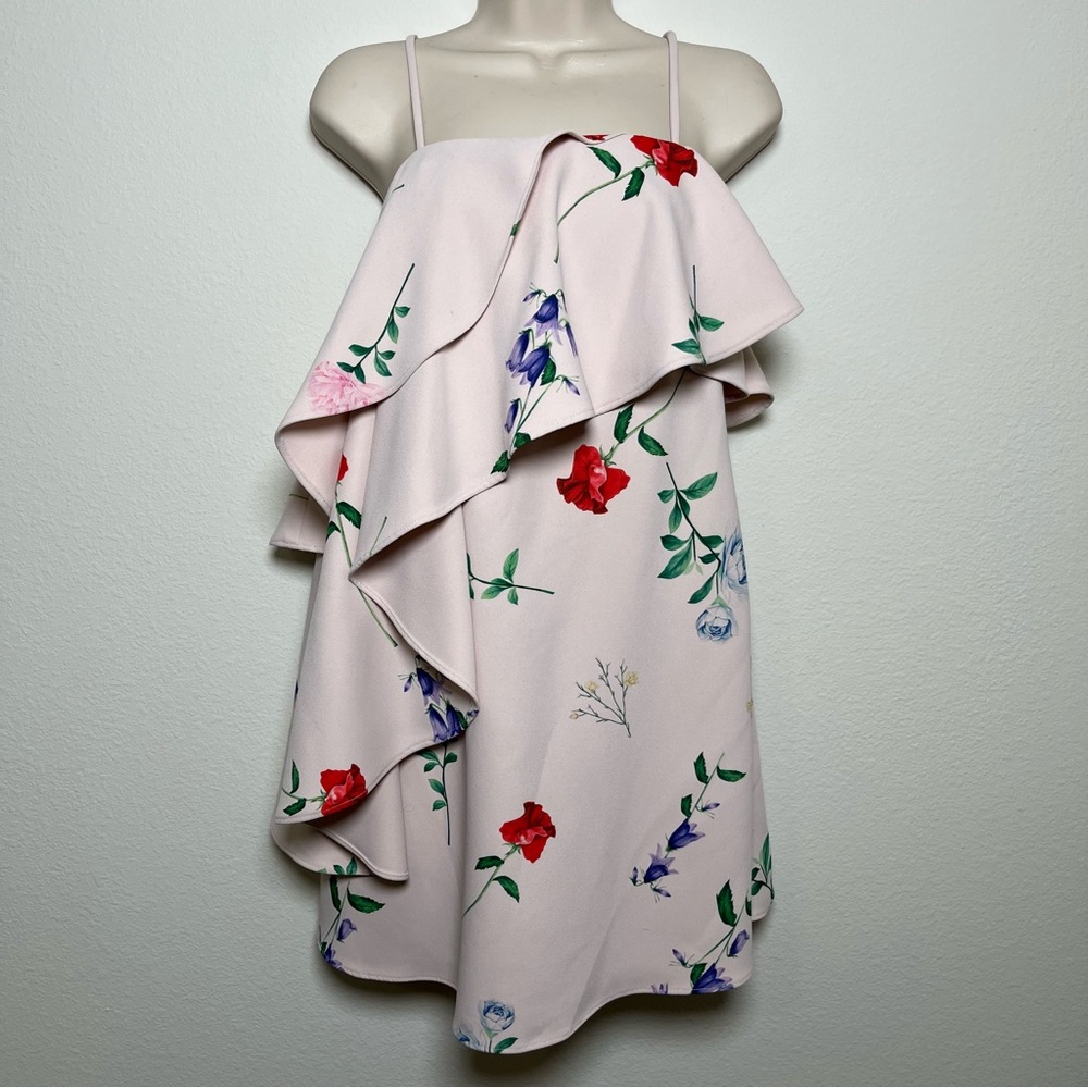 Revolve Elliatt Women Mini Dress XS Pink Floral Garden‎ Dainty Feminine Brunch